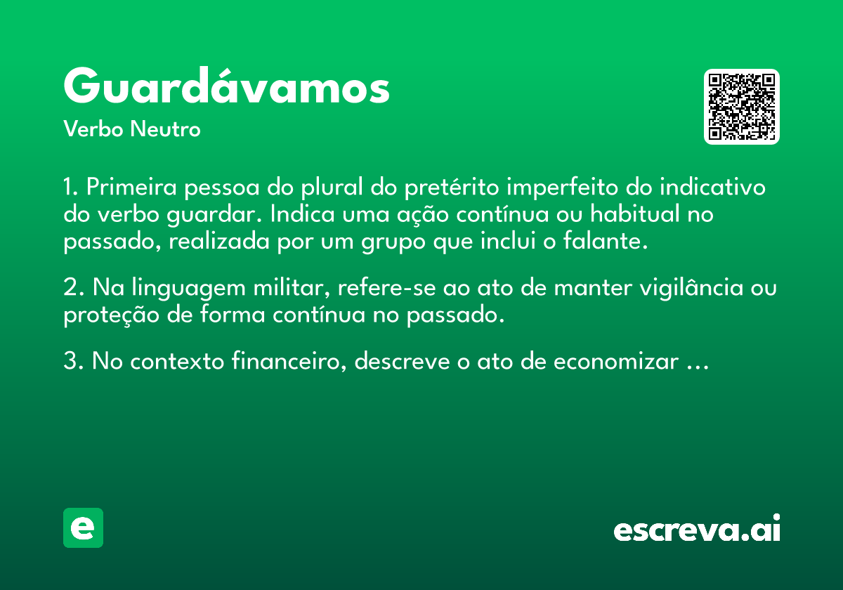 guardávamos