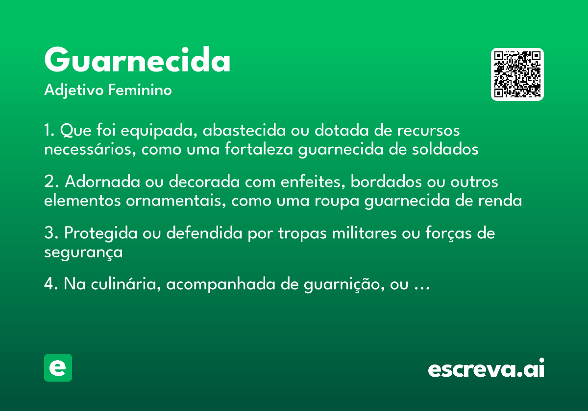 guarnecida
