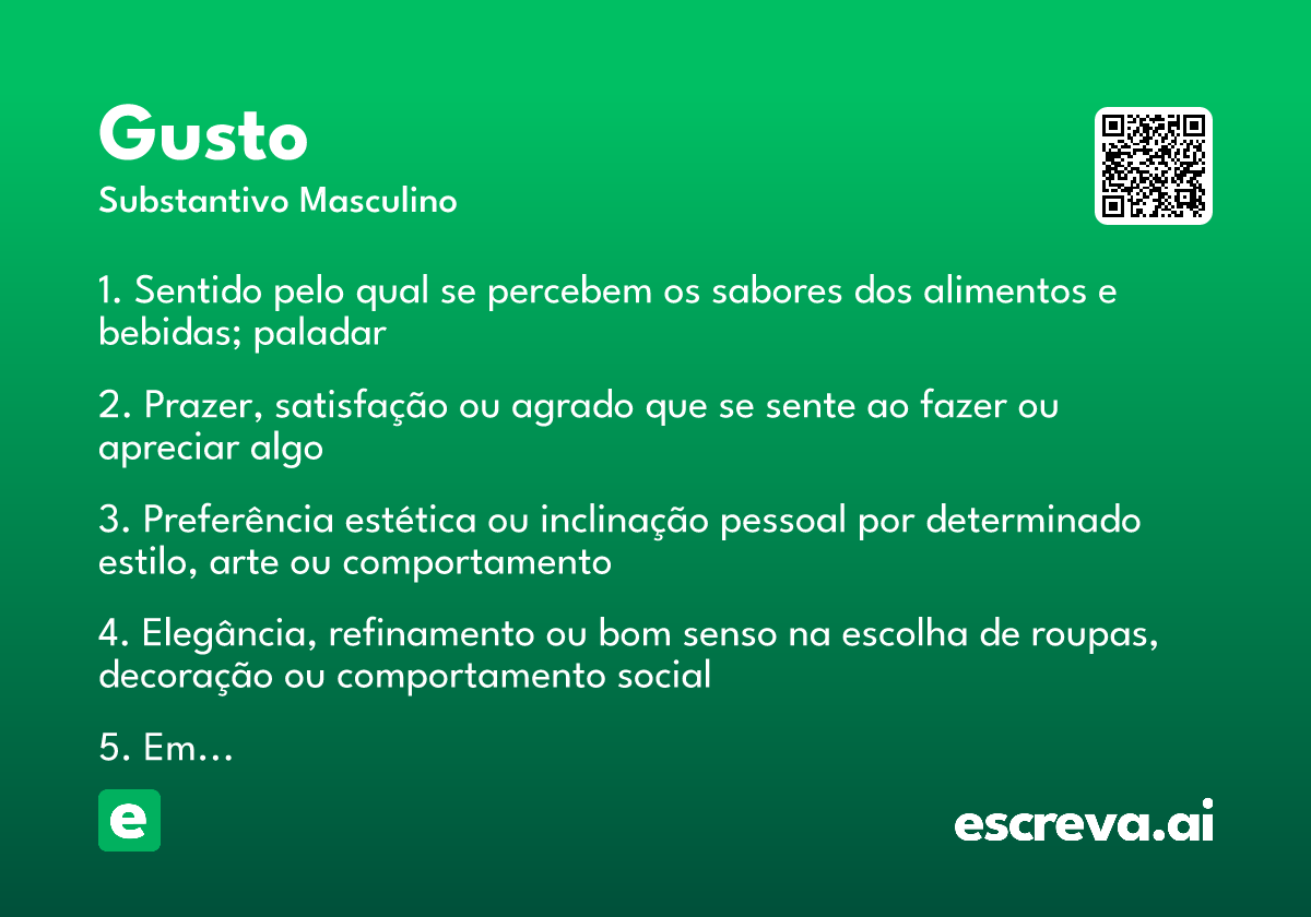 gusto
