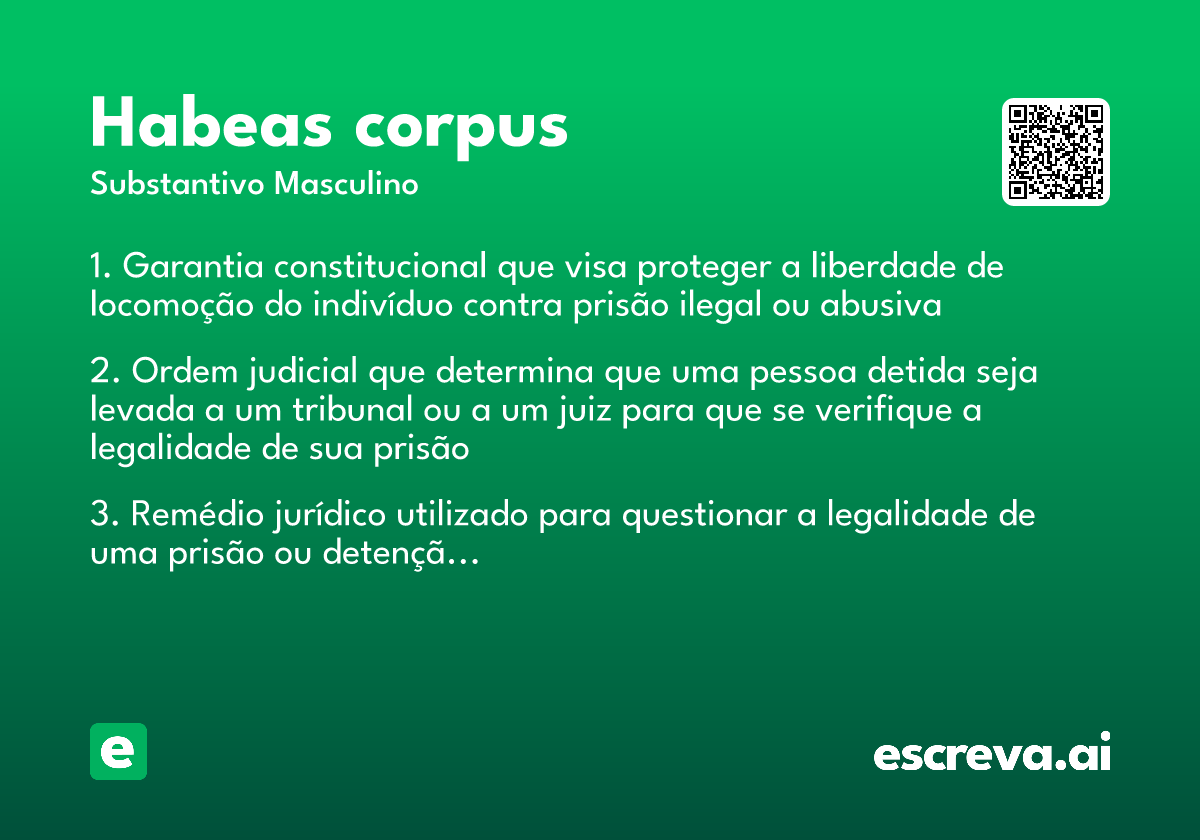 habeas corpus