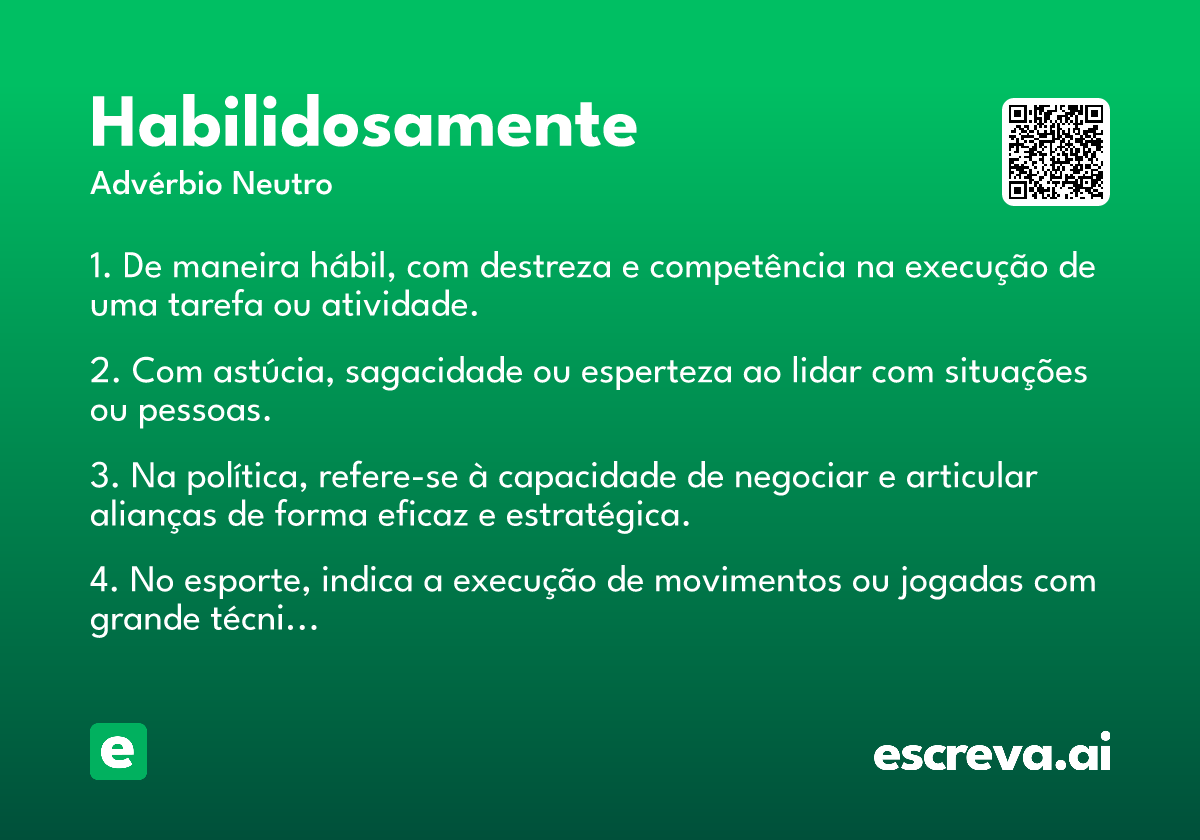 habilidosamente