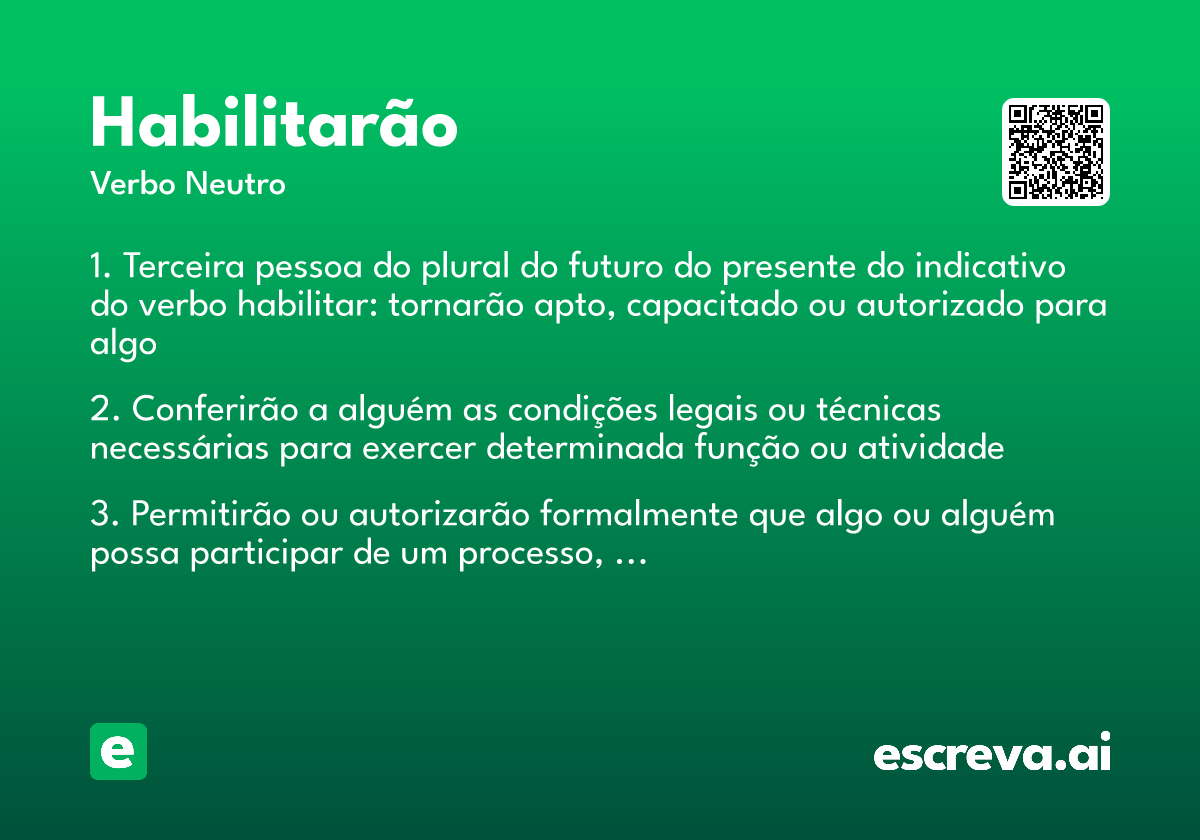 habilitarão