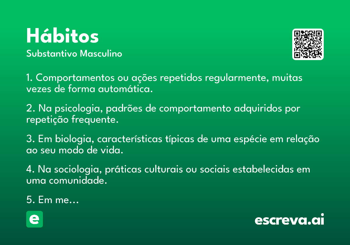 hábitos