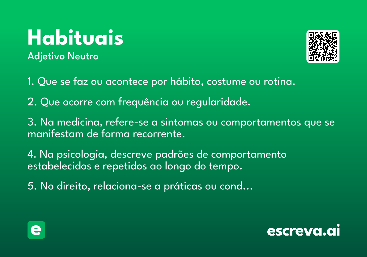 habituais