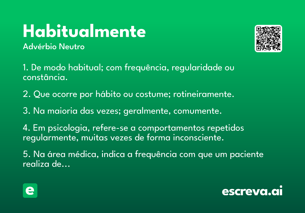 habitualmente