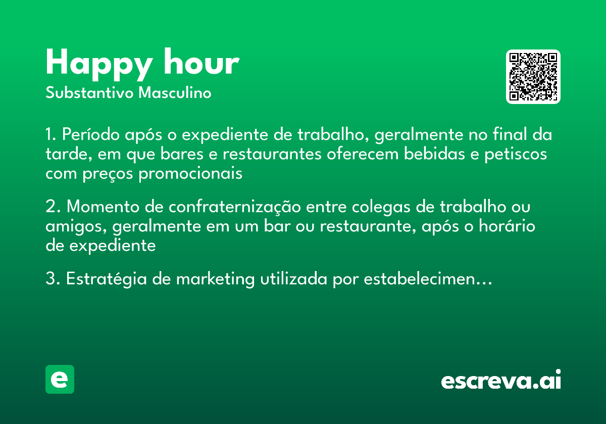 happy hour