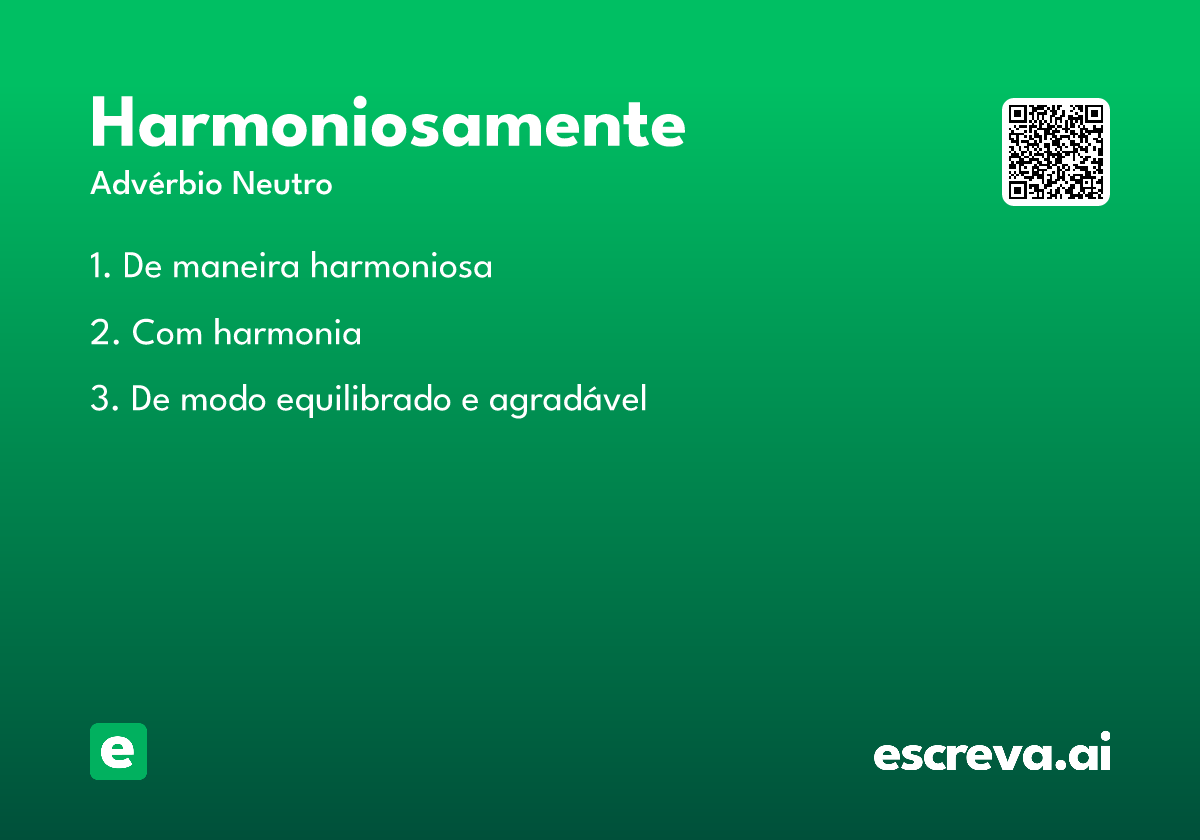 harmoniosamente
