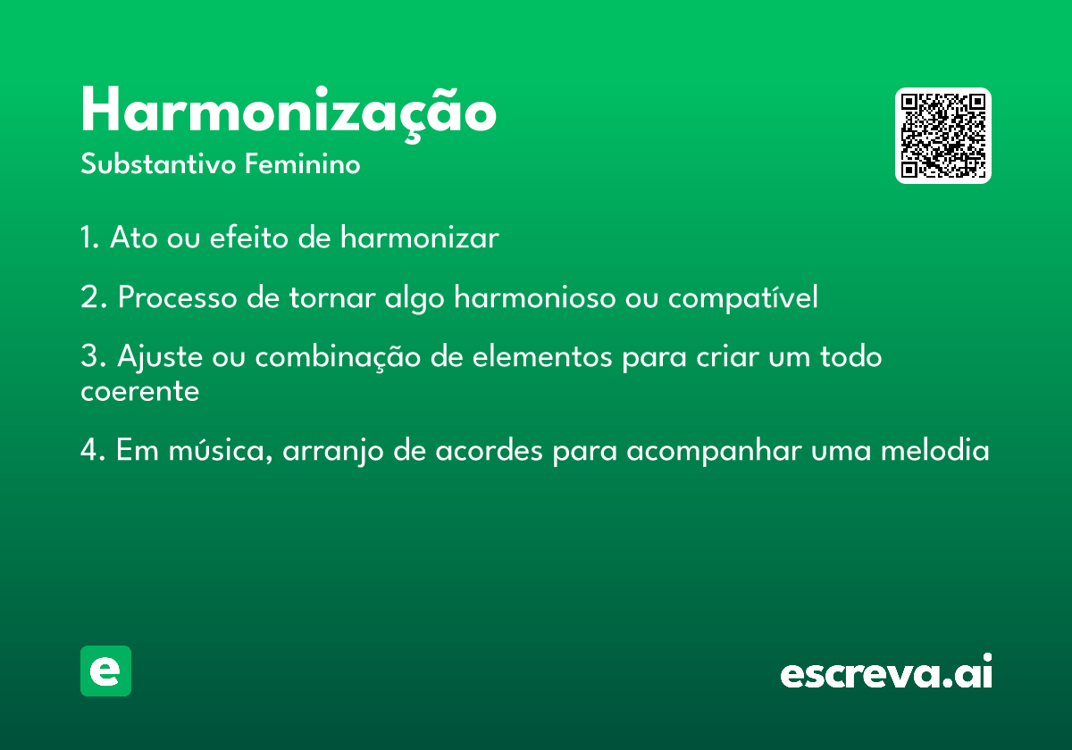 harmonização