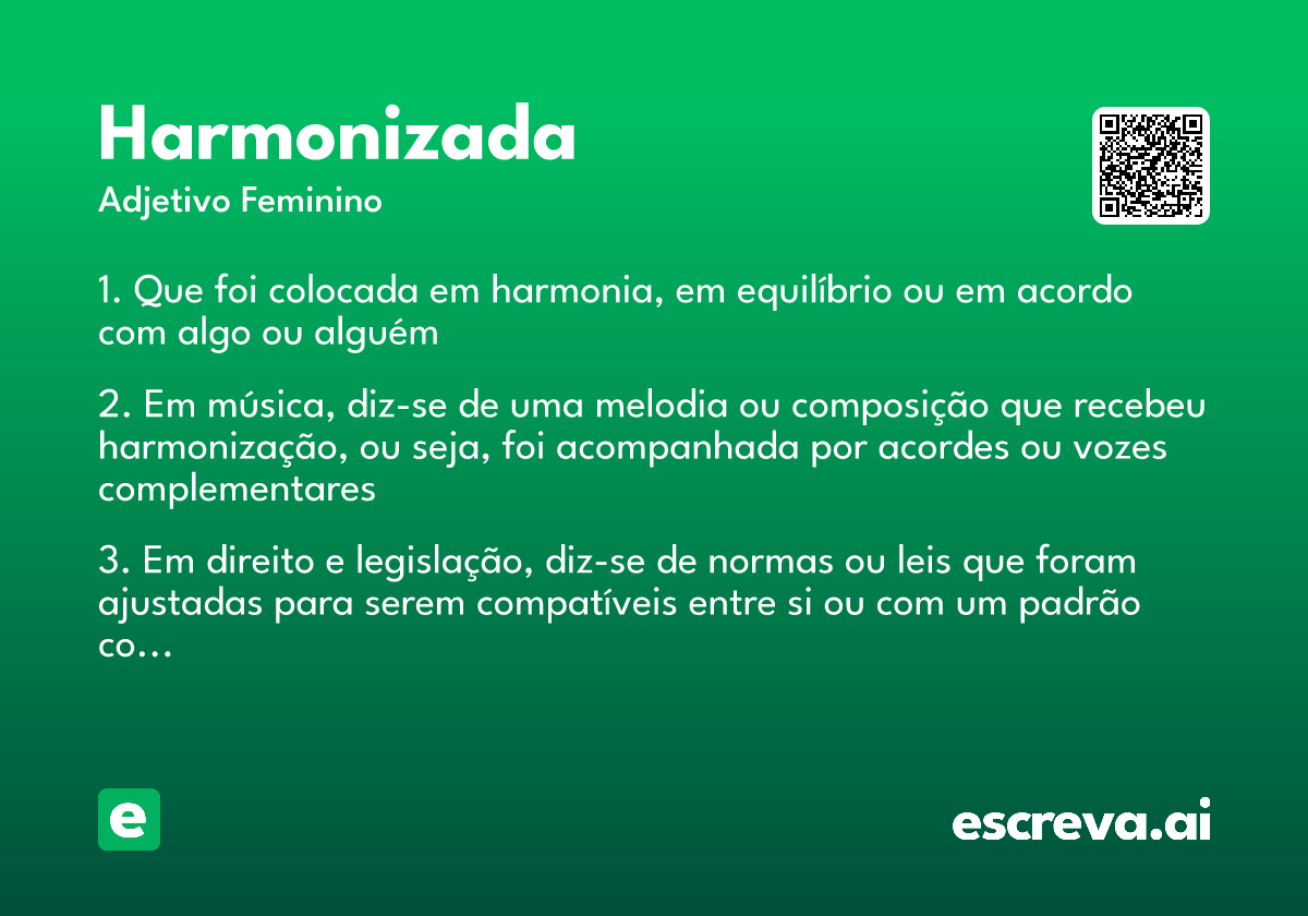 harmonizada