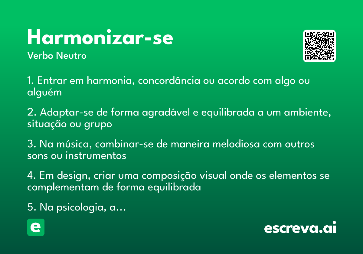 harmonizar-se
