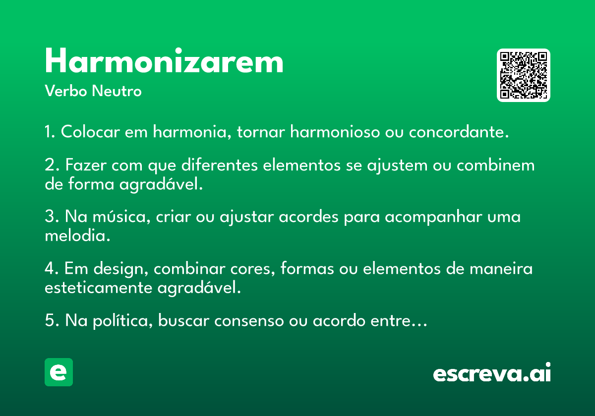 harmonizarem