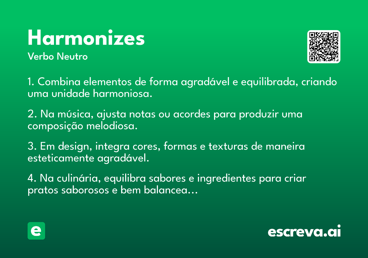 harmonizes