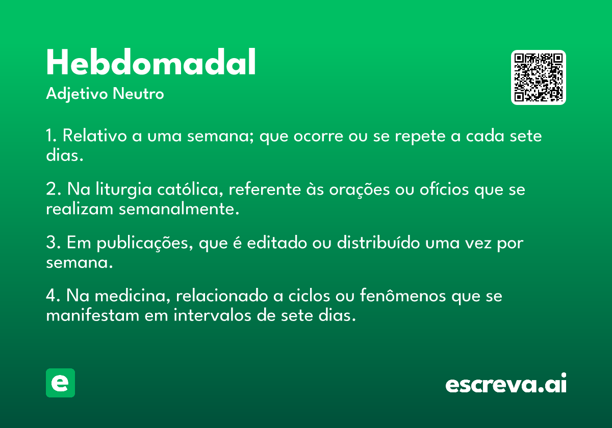 hebdomadal