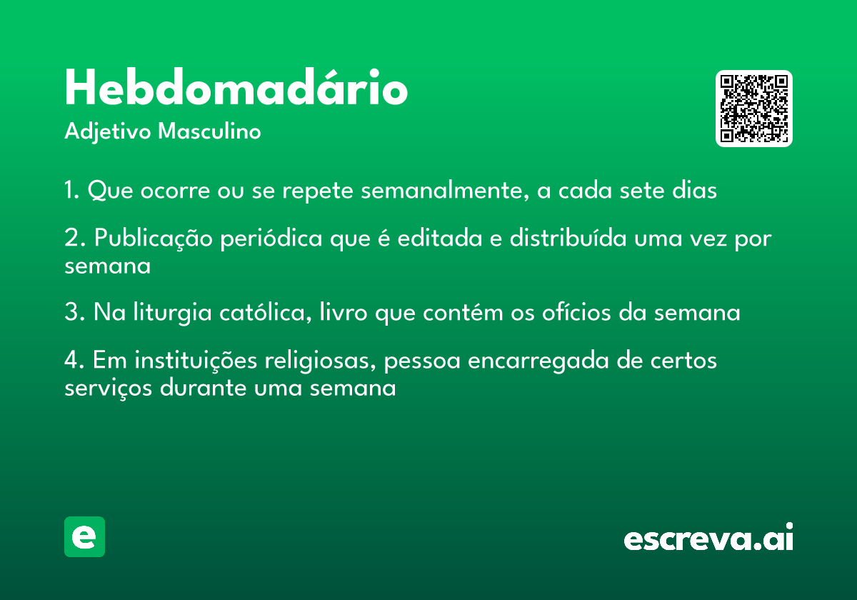hebdomadário