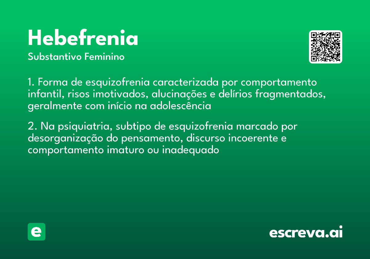 hebefrenia