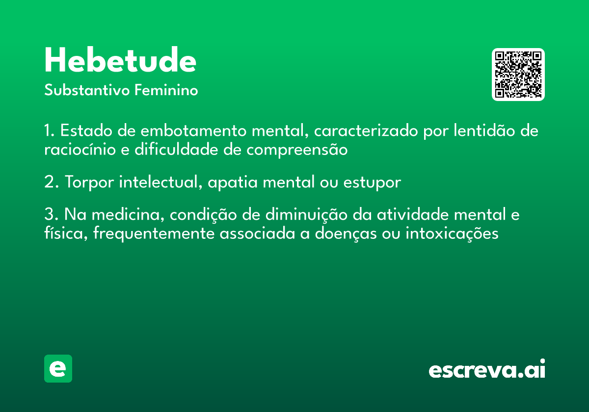 hebetude