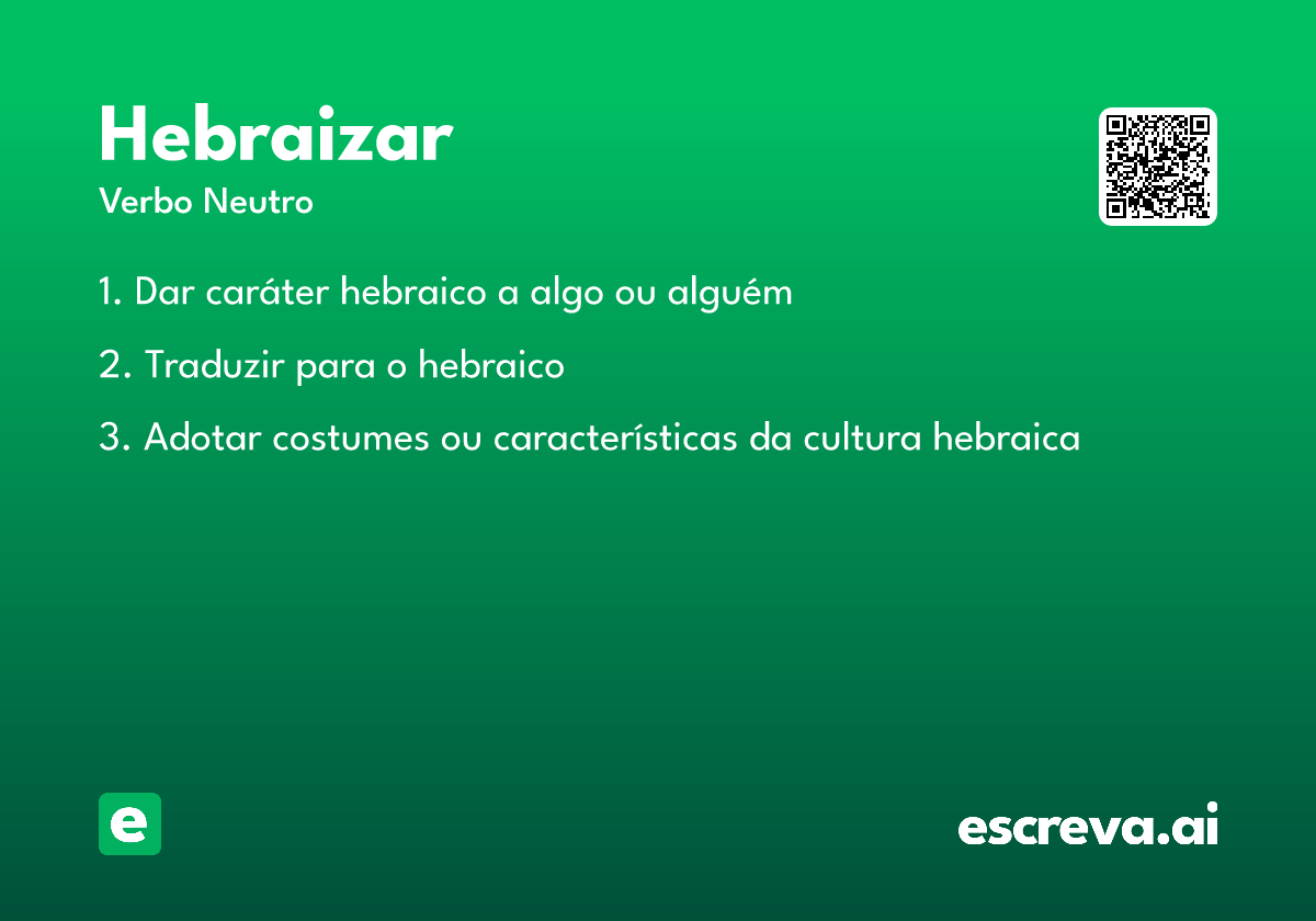 hebraizar