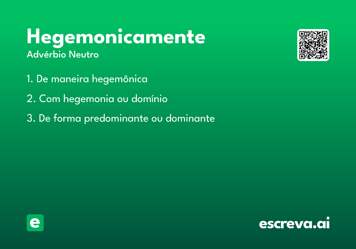 hegemonicamente