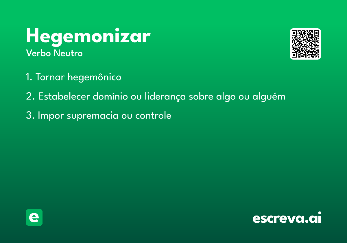 hegemonizar