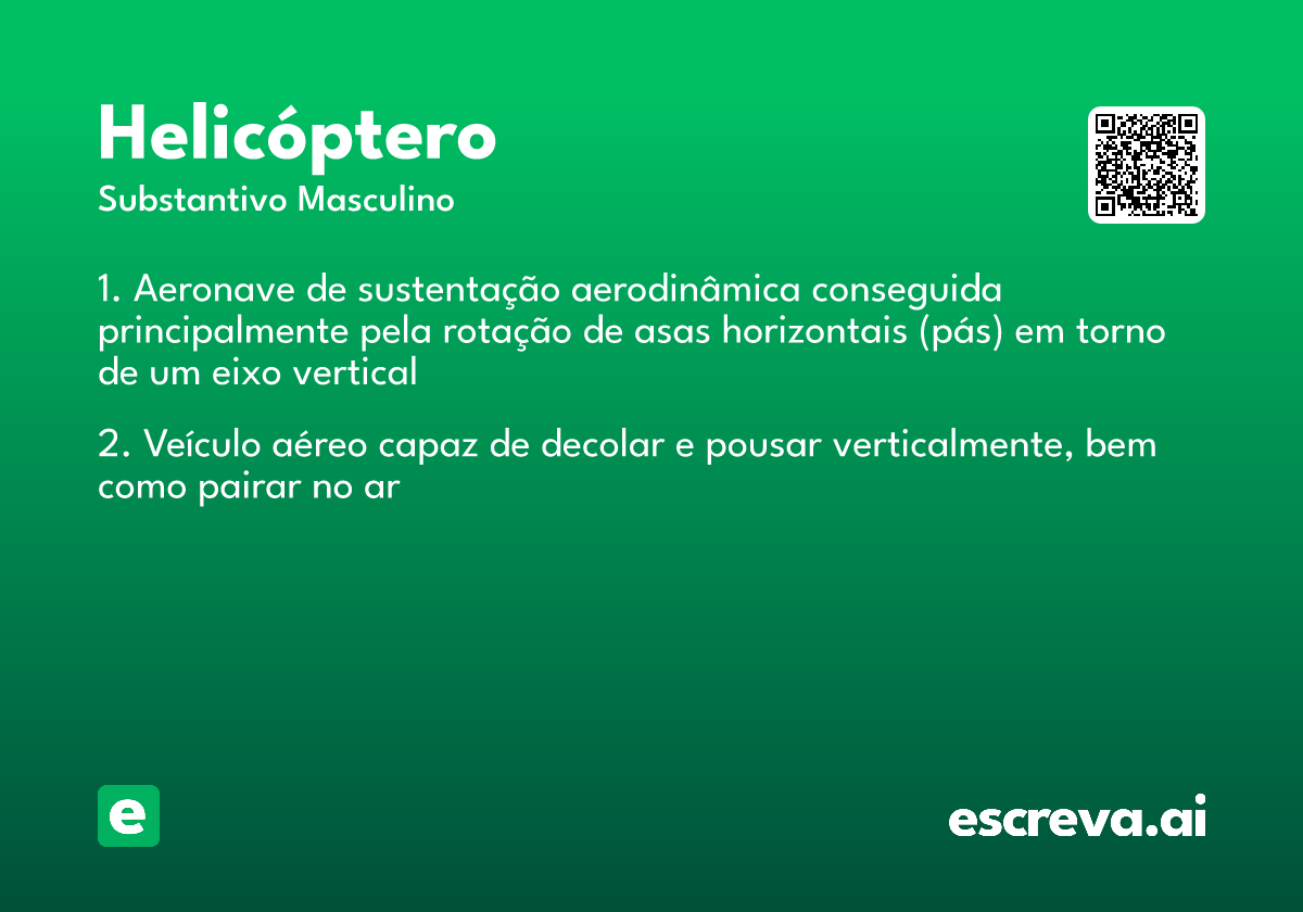helicóptero