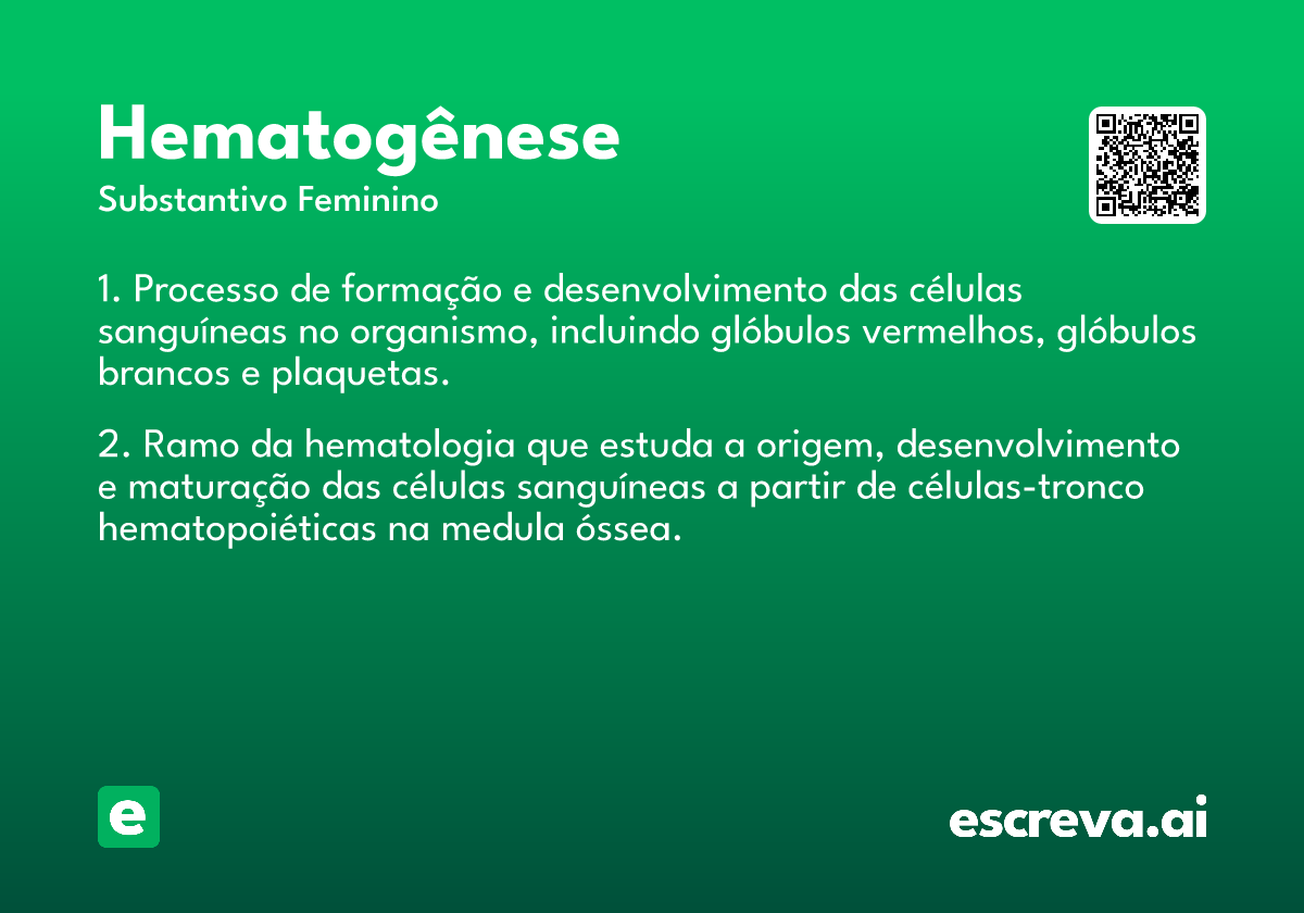 hematogênese
