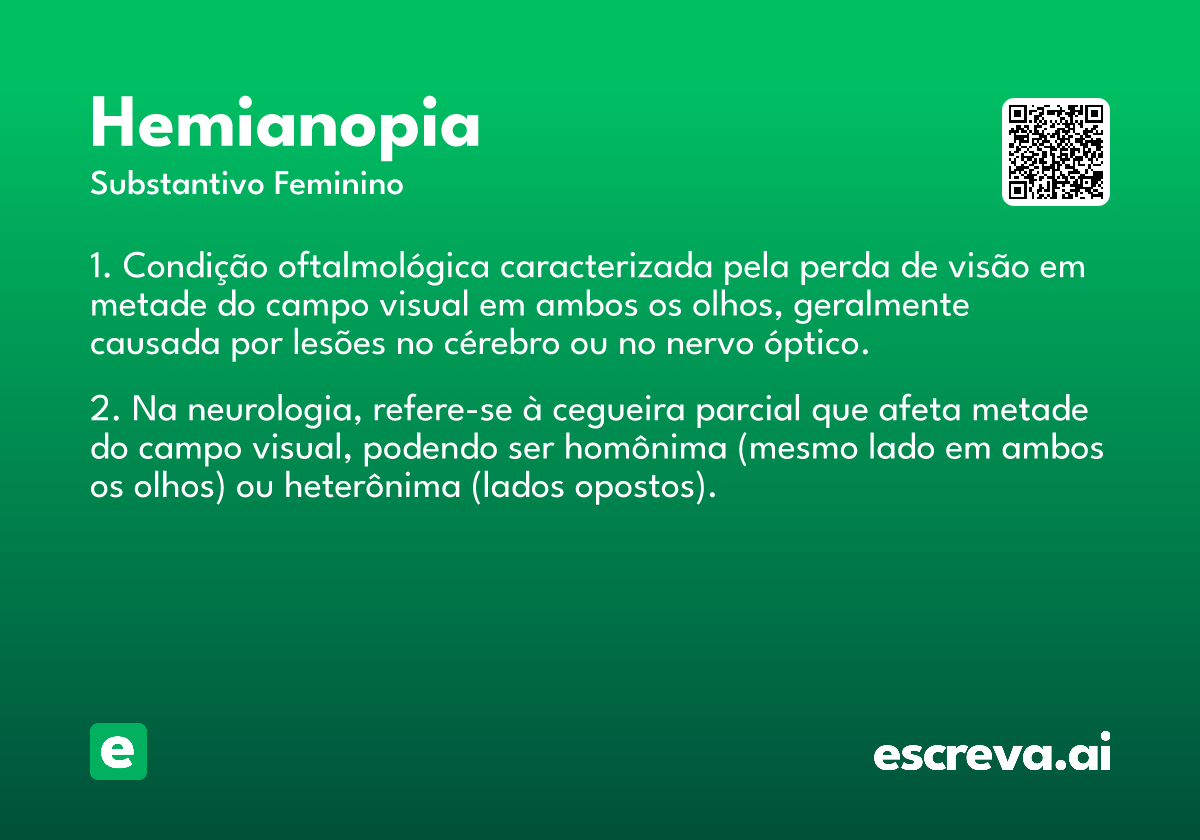 hemianopia