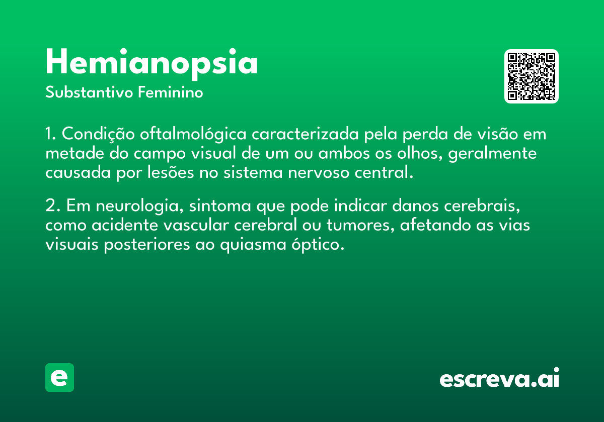hemianopsia