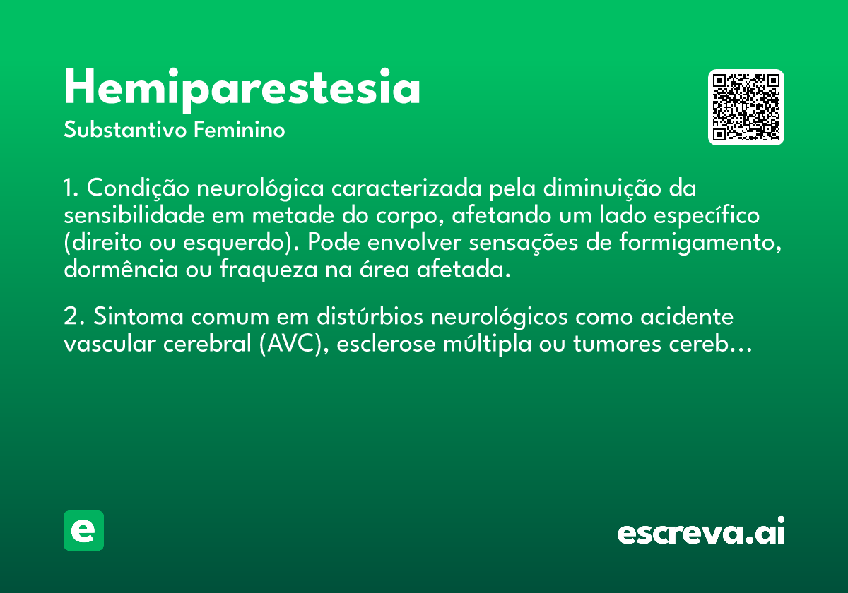 hemiparestesia