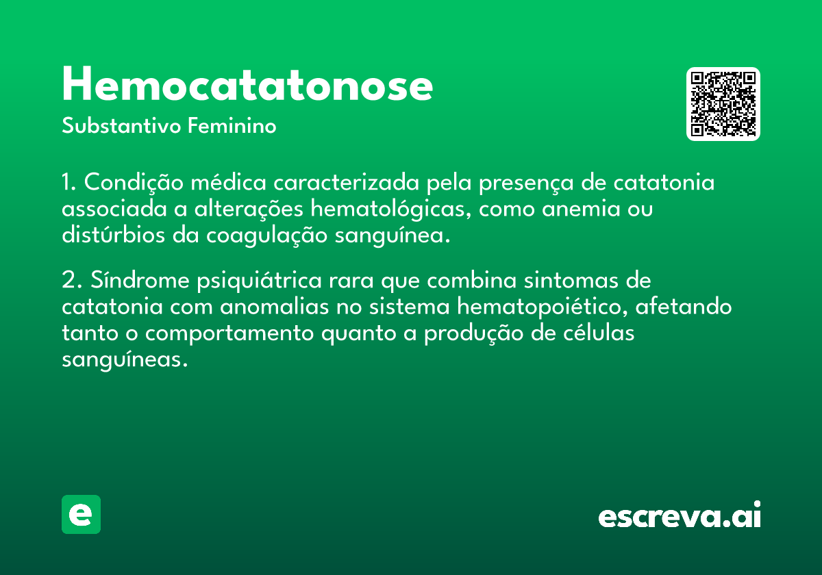 hemocatatonose