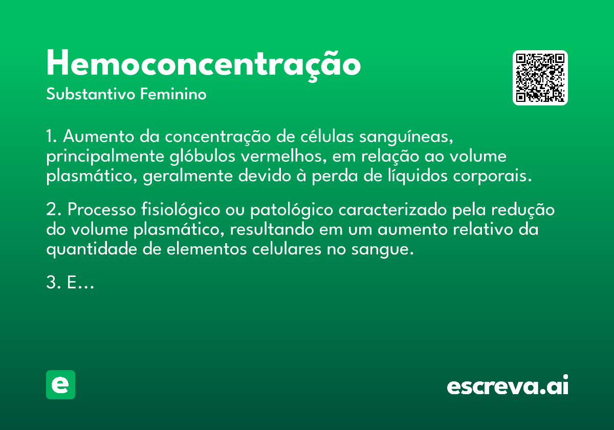 hemoconcentração