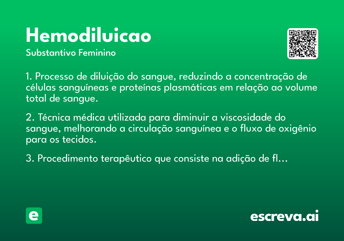 hemodiluicao