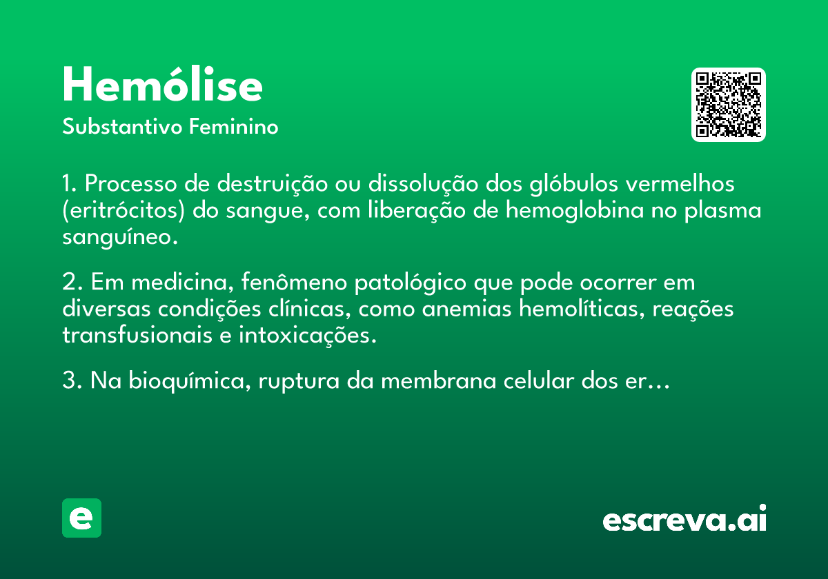 hemólise