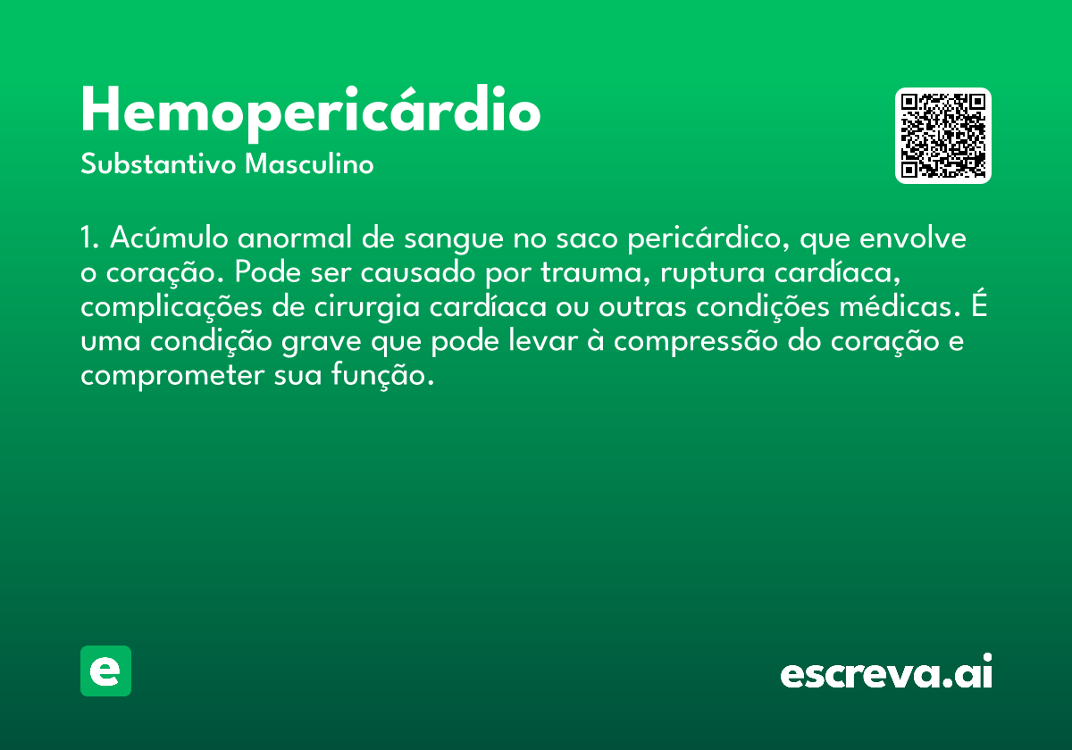 hemopericárdio