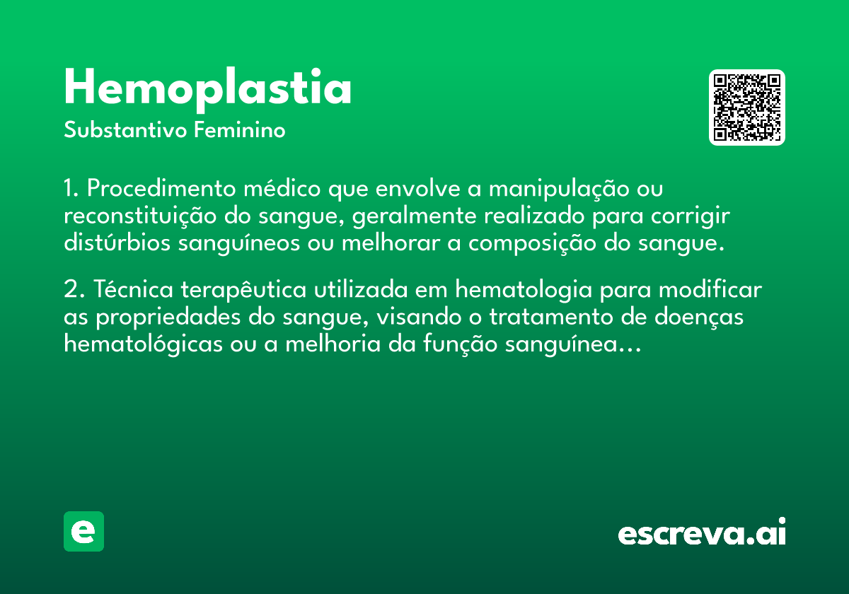 hemoplastia