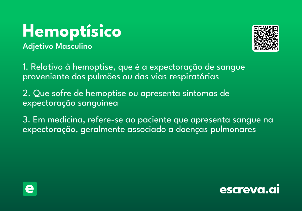 hemoptísico