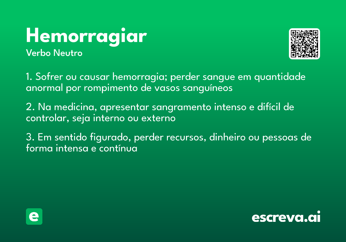 hemorragiar
