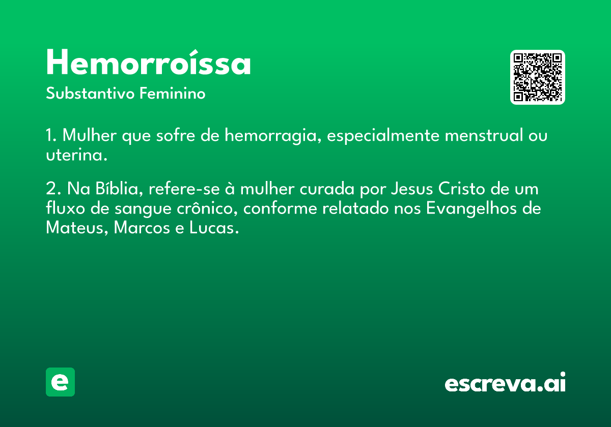 hemorroíssa
