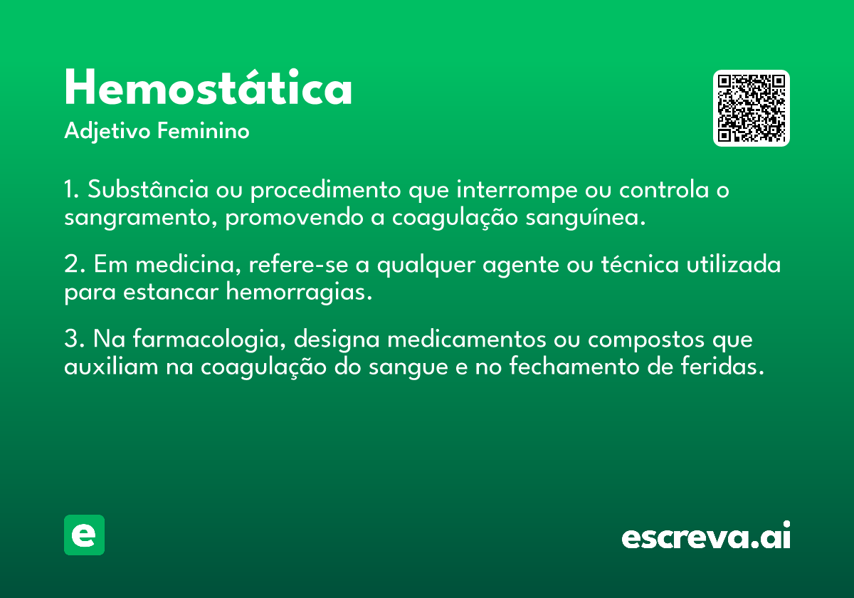hemostática