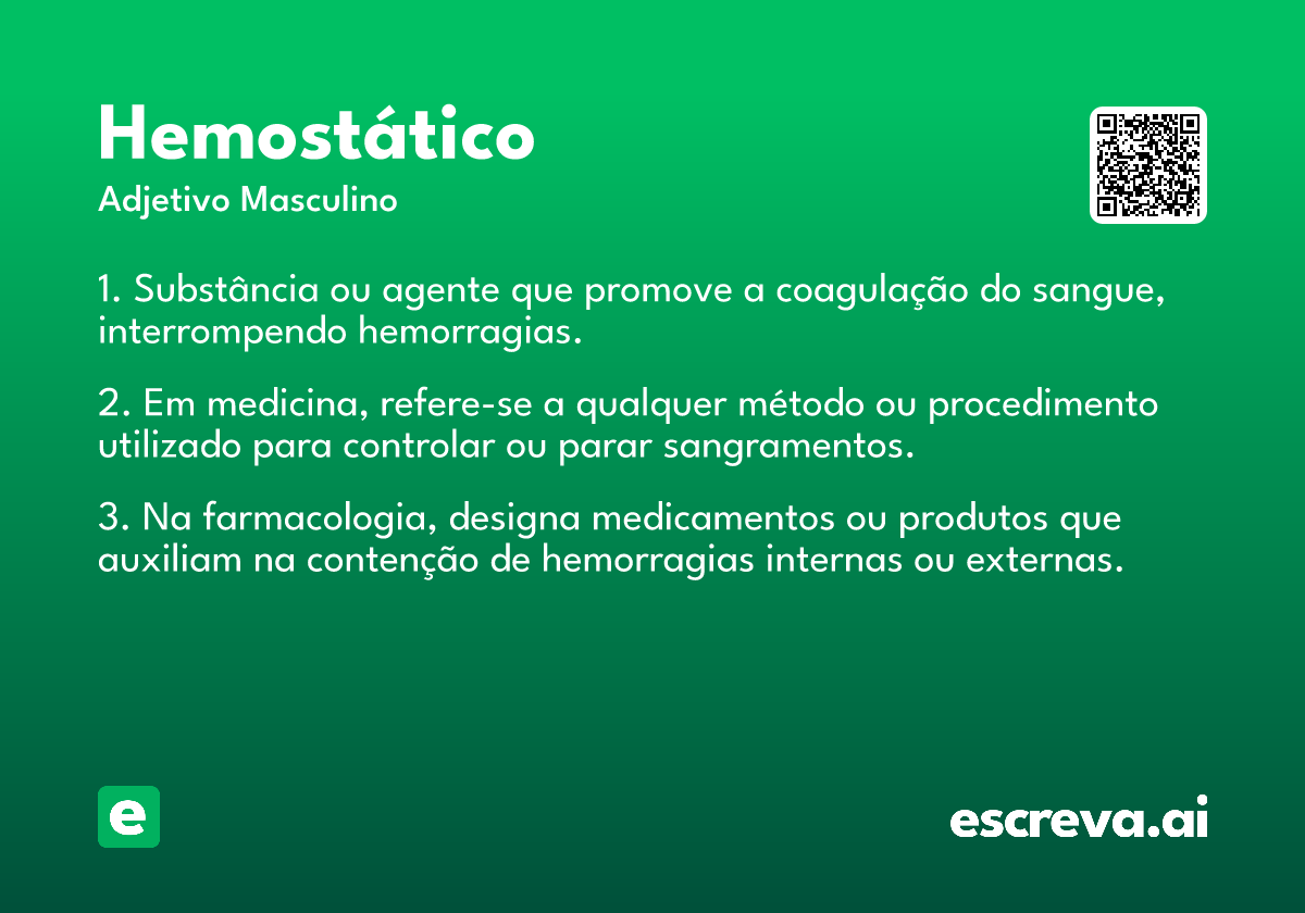 hemostático