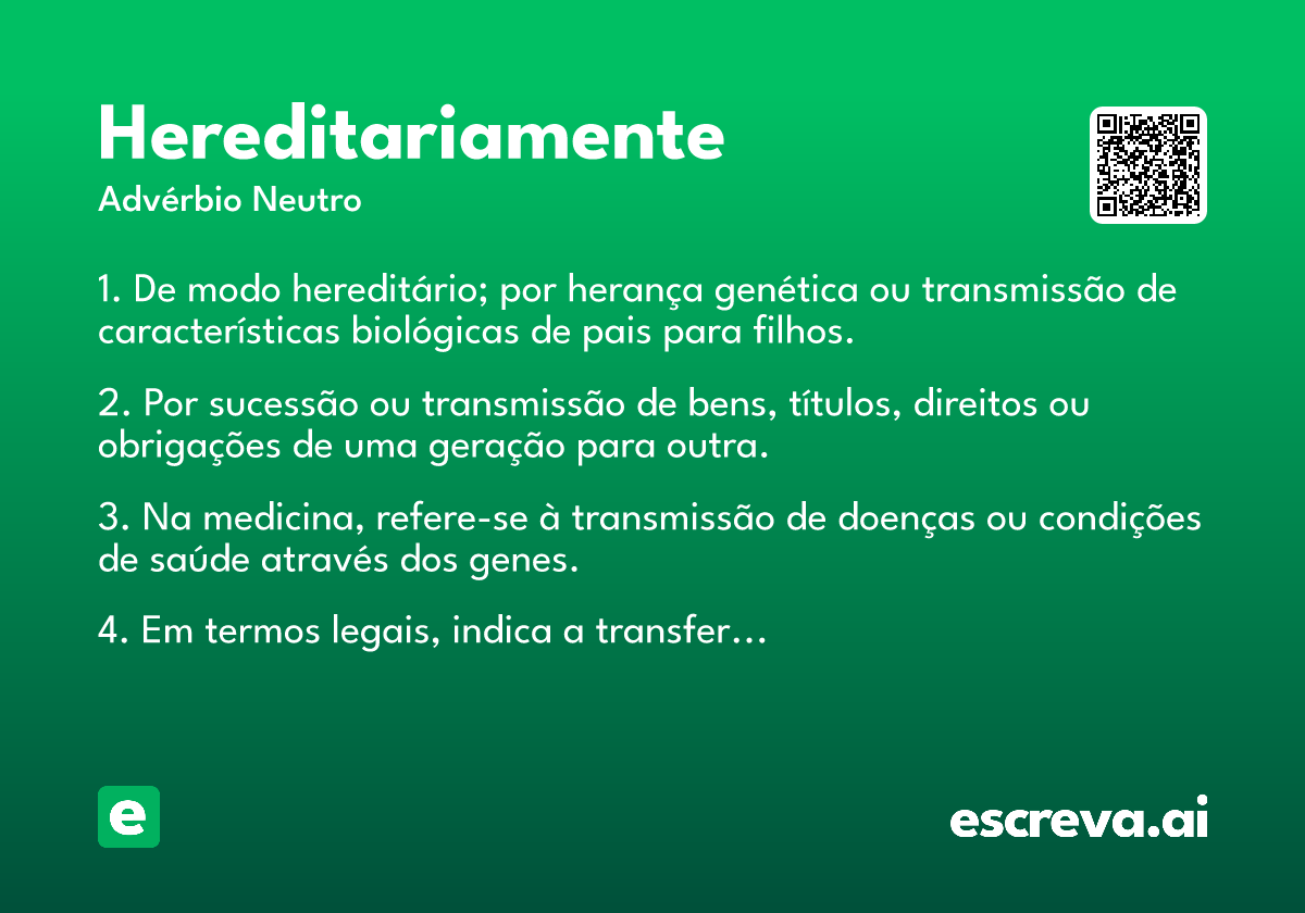 hereditariamente