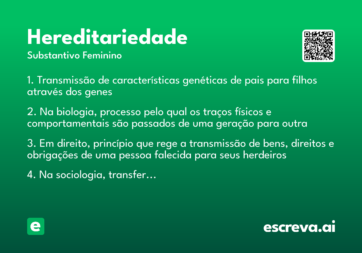 hereditariedade