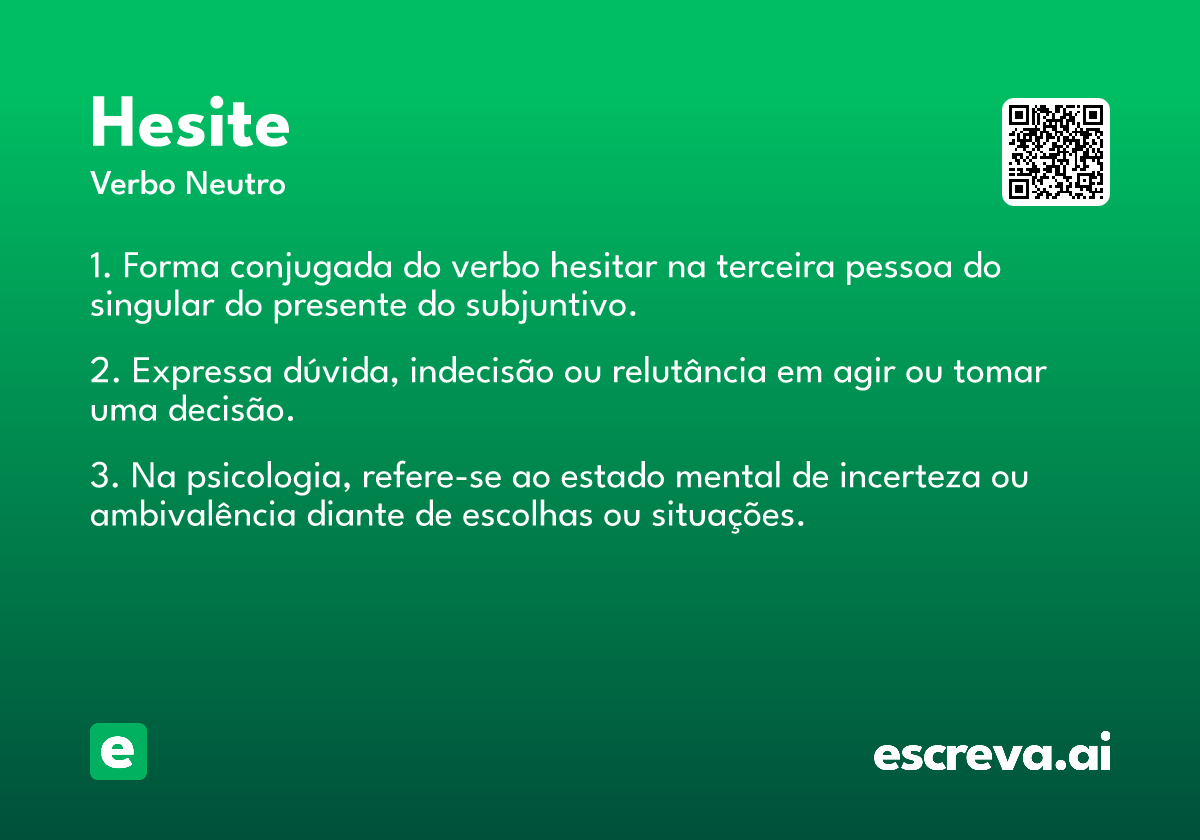 hesite