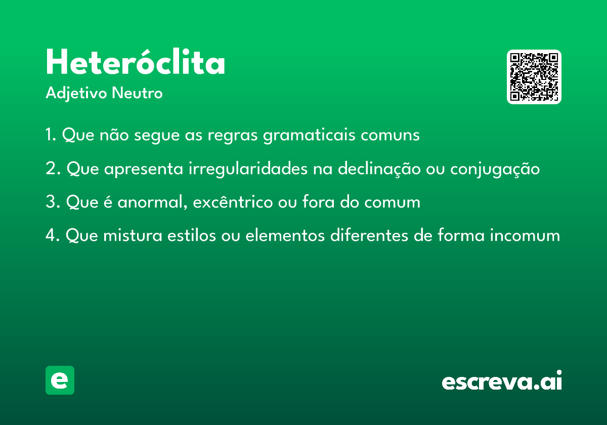 heteróclita