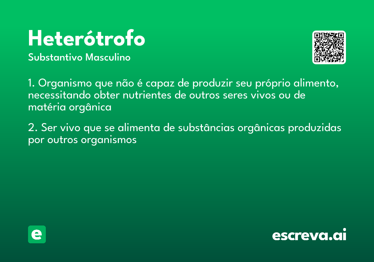 heterótrofo