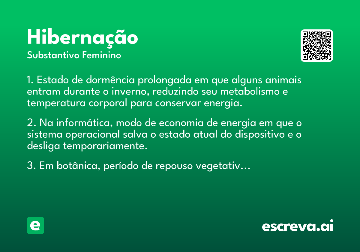 hibernação
