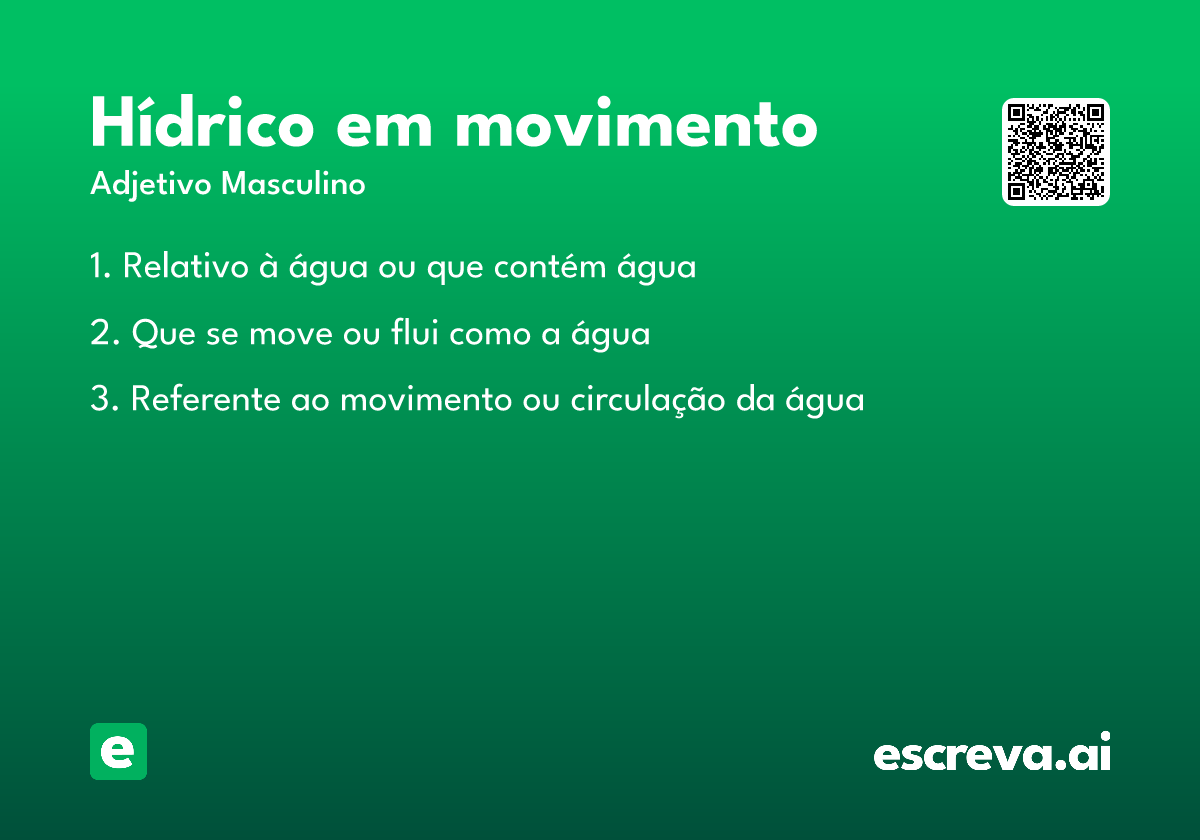 hídrico em movimento