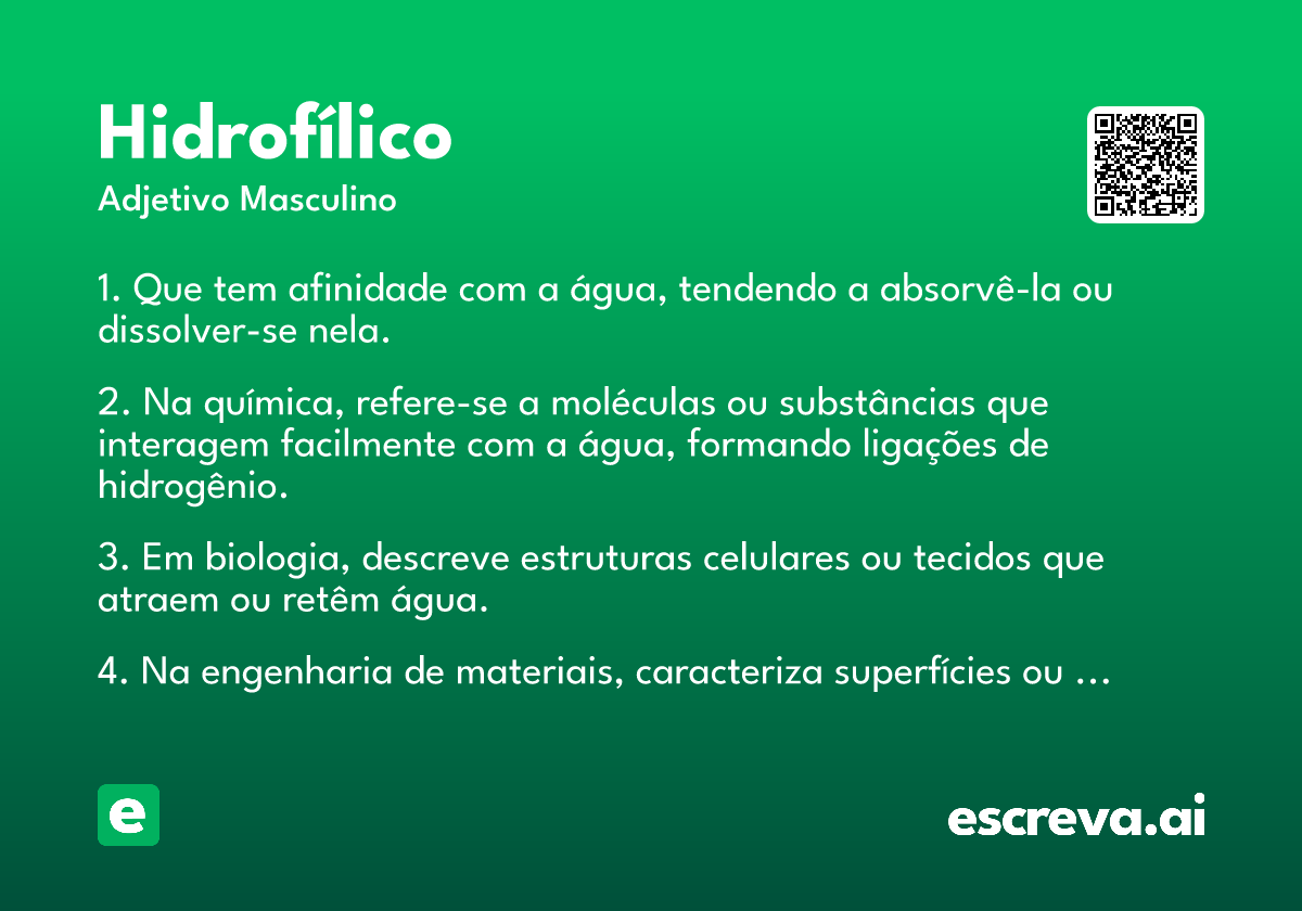 hidrofílico