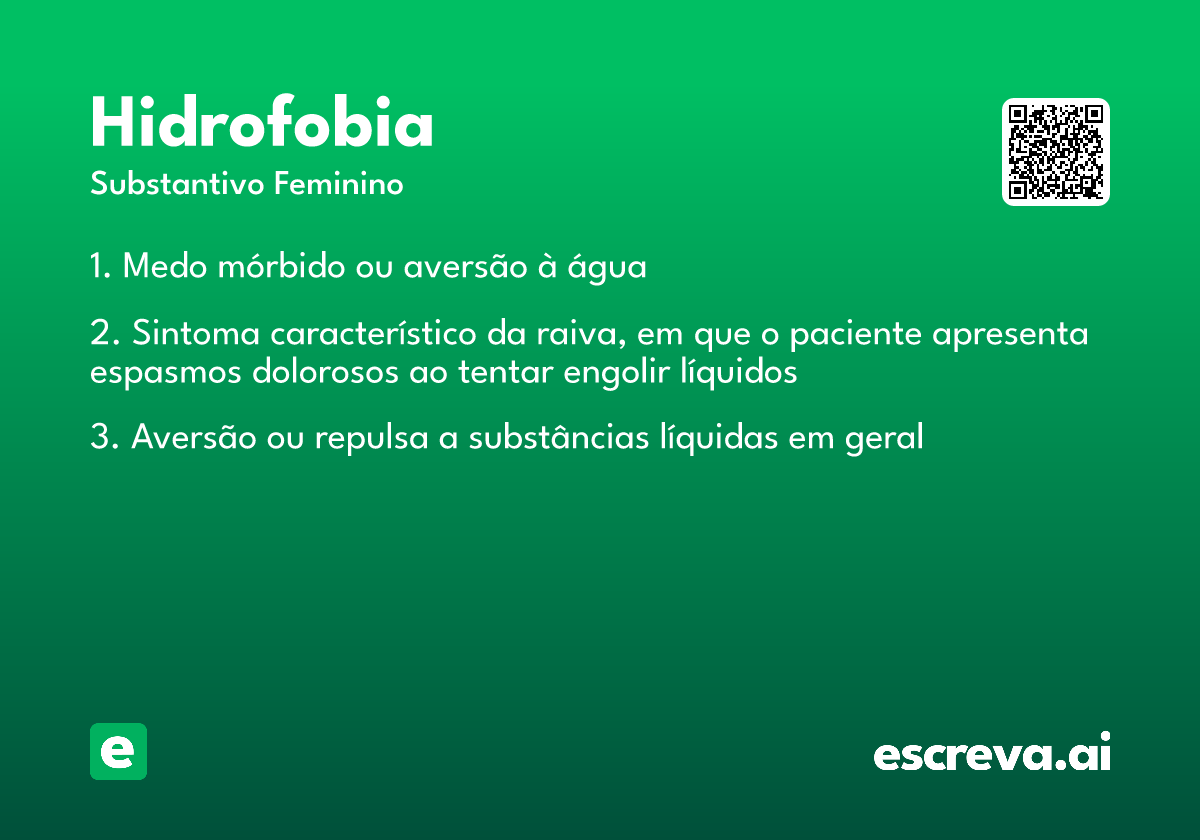 hidrofobia