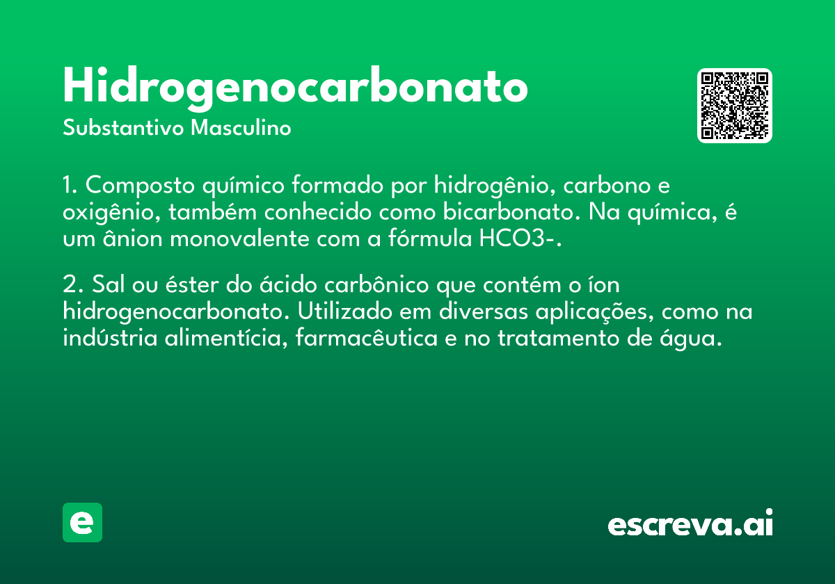 hidrogenocarbonato