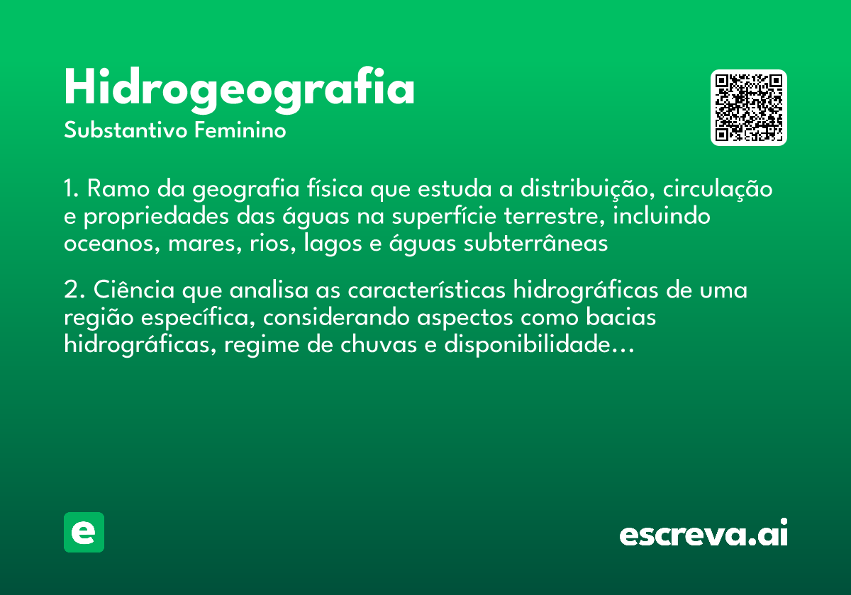 hidrogeografia